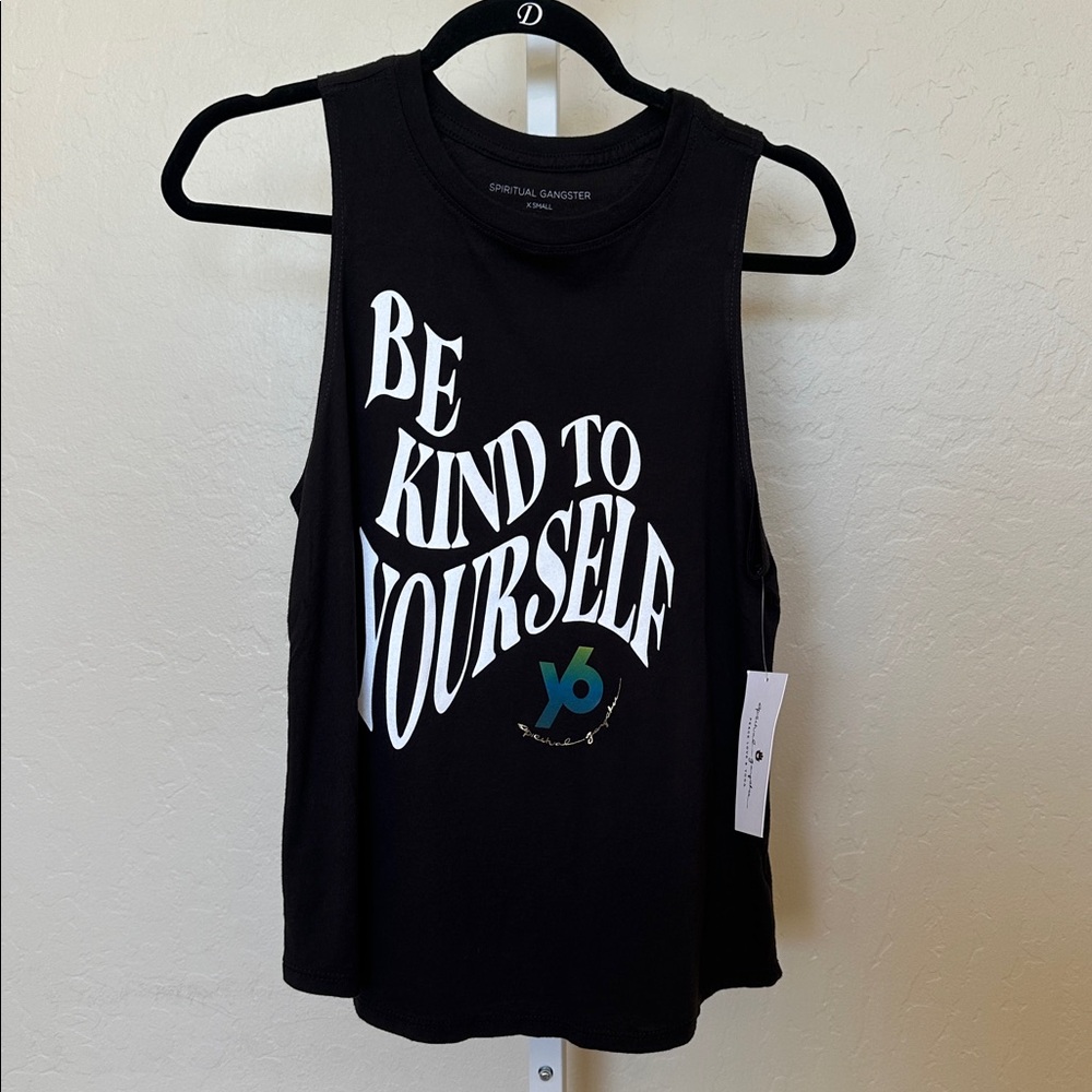 NWT Spiritual Gangster XS Black Graphic Tank